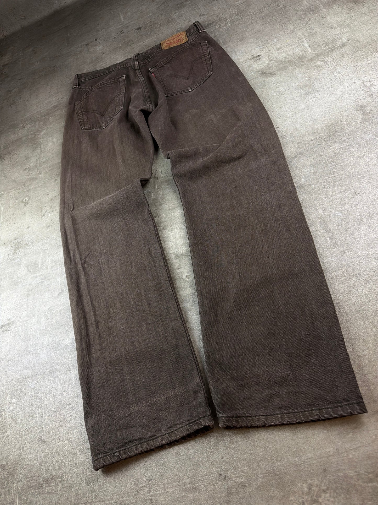 Levi's 501 "Original" Straight Leg Denim - Faded Earth Brown