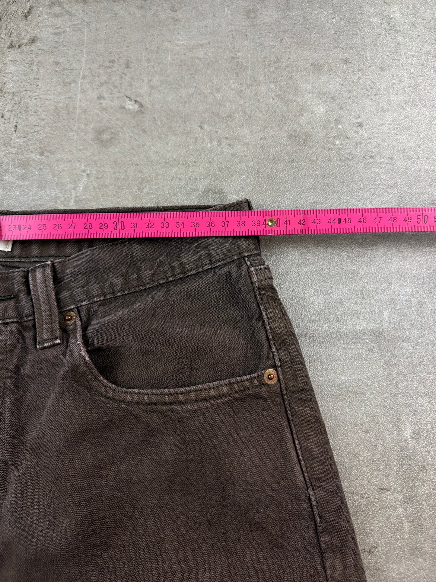 Levi's 501 "Original" Straight Leg Denim - Faded Earth Brown