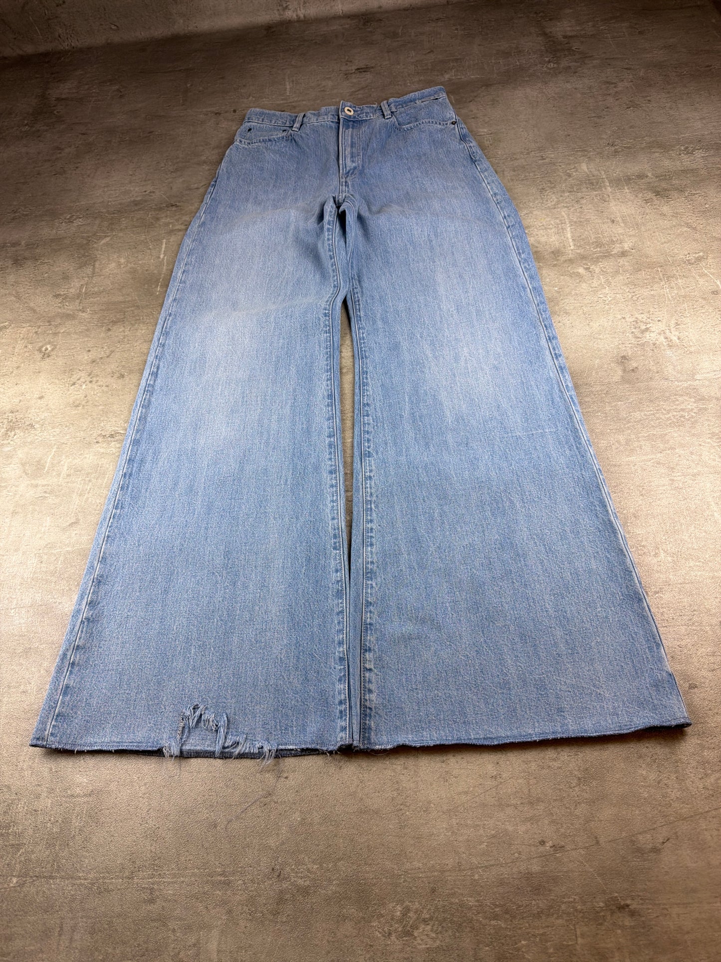 G-Star RAW "Deck" Ultra High Wide Leg Jeans - Light Blue Wash Baggy Flare