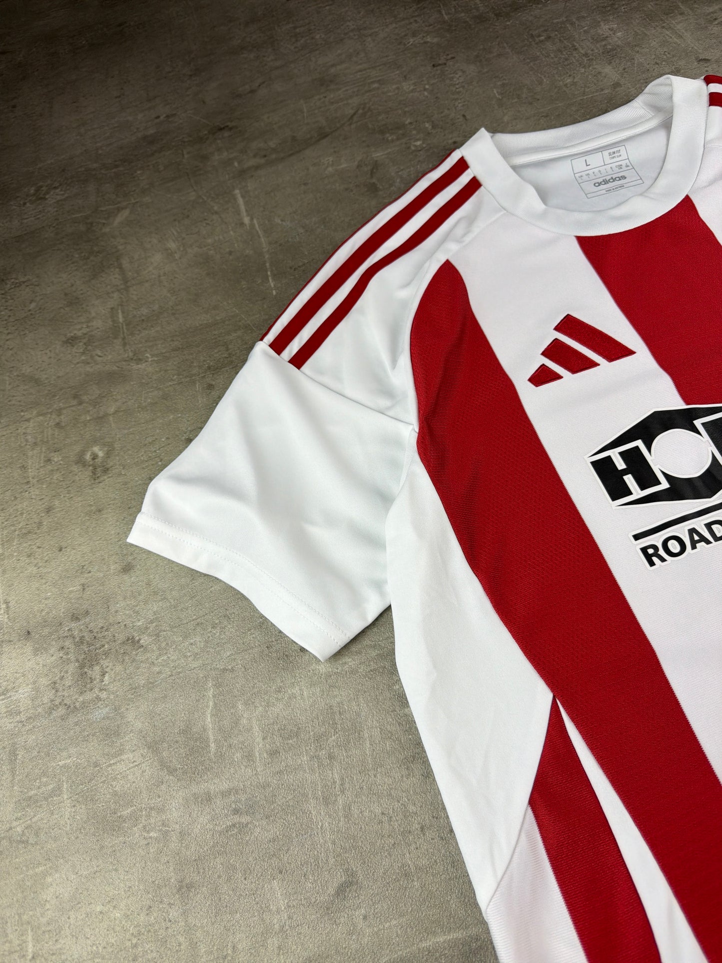 Adidas "SC Egenbüttel" Blokecore Jersey Shirt - Red/White Striped