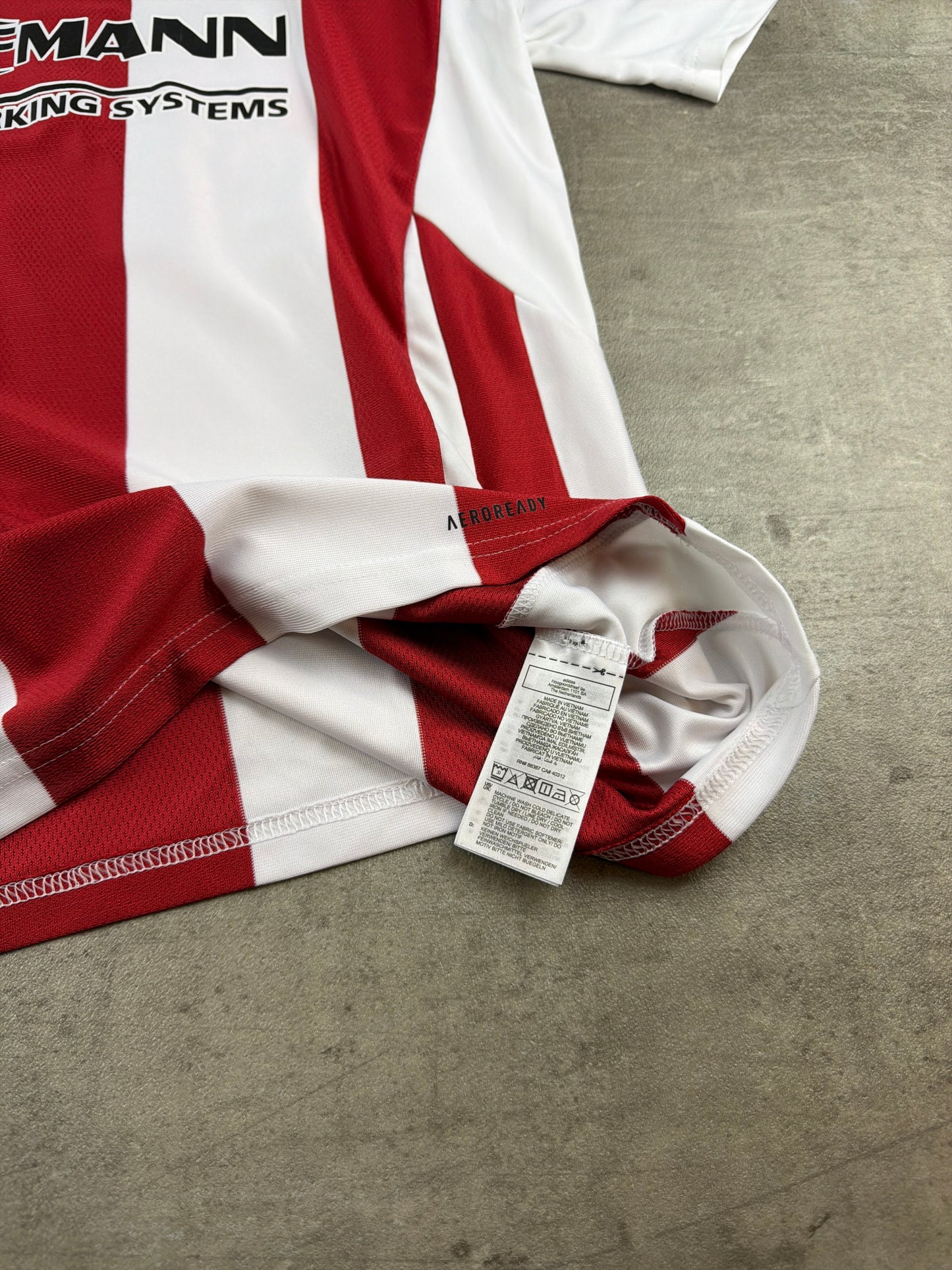 Adidas "SC Egenbüttel" Blokecore Jersey Shirt - Red/White Striped