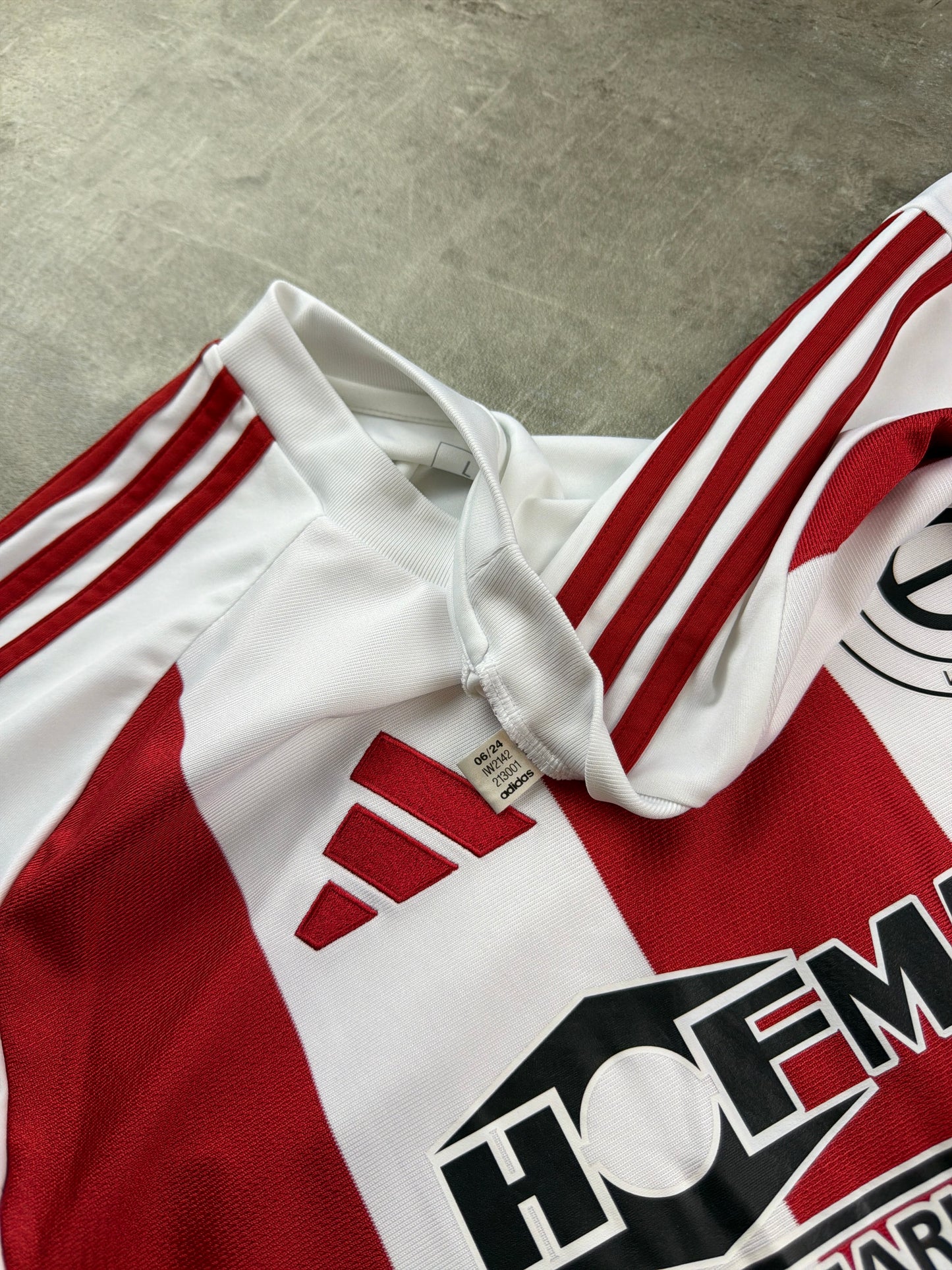 Adidas "SC Egenbüttel" Blokecore Jersey Shirt - Red/White Striped