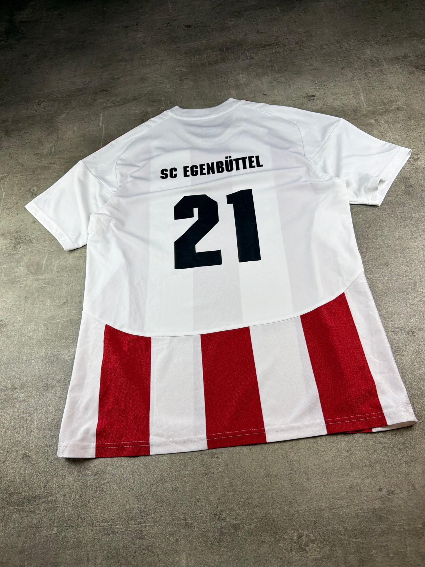 Adidas "SC Egenbüttel" Blokecore Jersey Shirt - Red/White Striped