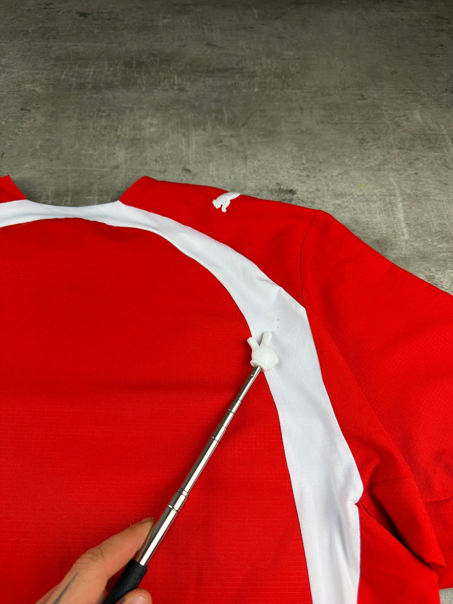 Puma 2006 Switzerland "Swiss Cross Watermark" Home Football Jersey - Blokecore Red & White