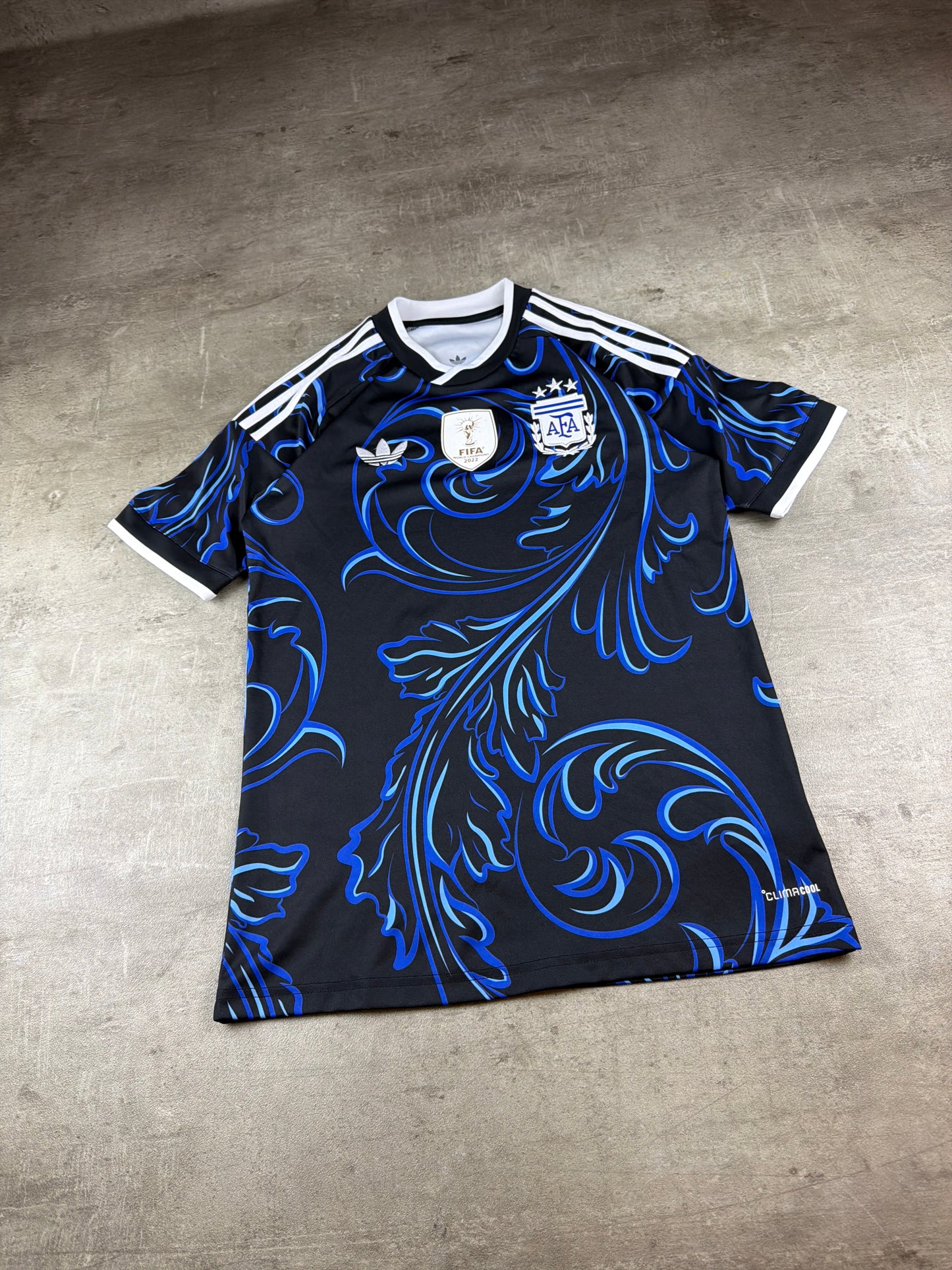 Adidas Originals Argentina AFA Graphic Jersey - Royal Blue / Black Tribal Cyber Pattern