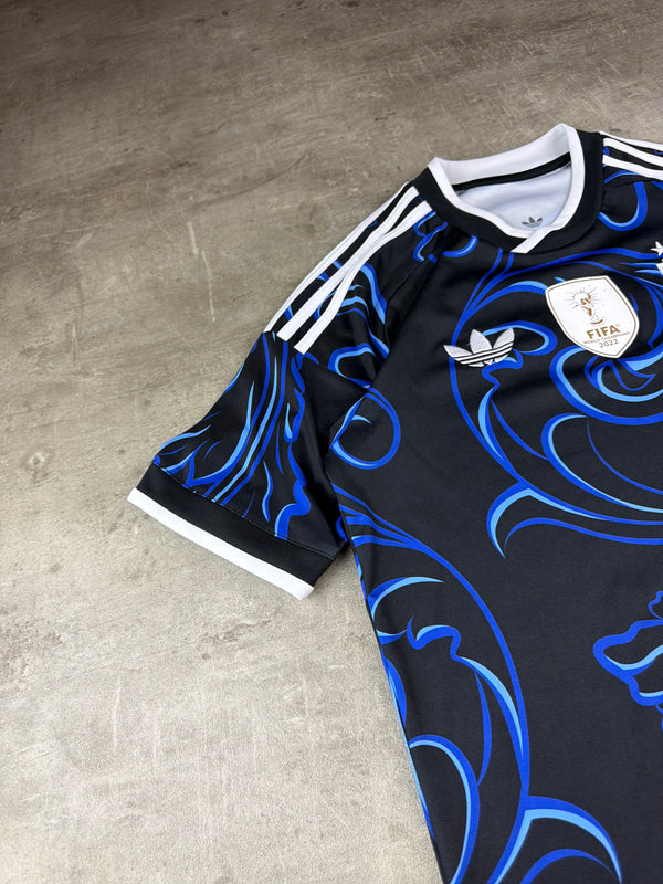 Adidas Originals Argentina AFA Graphic Jersey - Royal Blue / Black Tribal Cyber Pattern