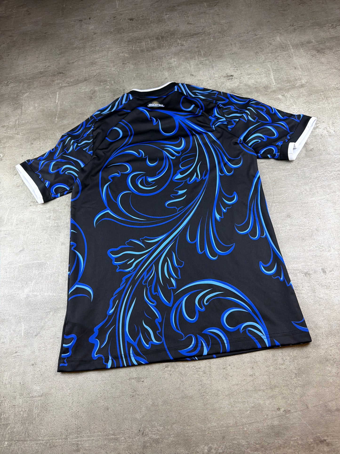 Adidas Originals Argentina AFA Graphic Jersey - Royal Blue / Black Tribal Cyber Pattern
