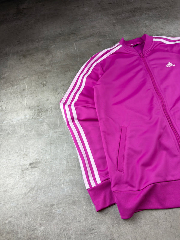 Adidas Sportswear 3-Stripes Trackjacket - Magenta / Baby Pink Y2K Aesthetic