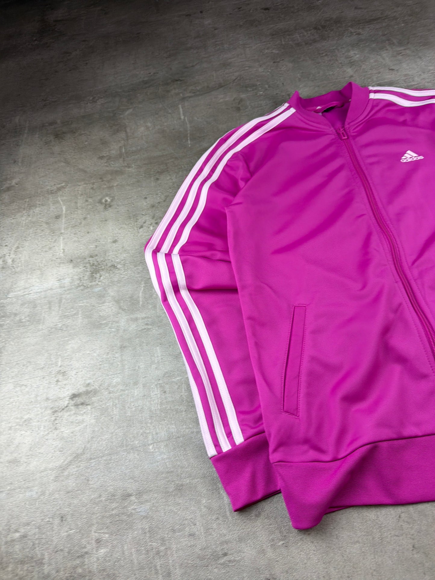 Adidas Sportswear 3-Stripes Trackjacket - Magenta / Baby Pink Y2K Aesthetic