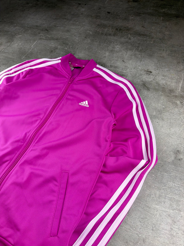 Adidas Sportswear 3-Stripes Trackjacket - Magenta / Baby Pink Y2K Aesthetic