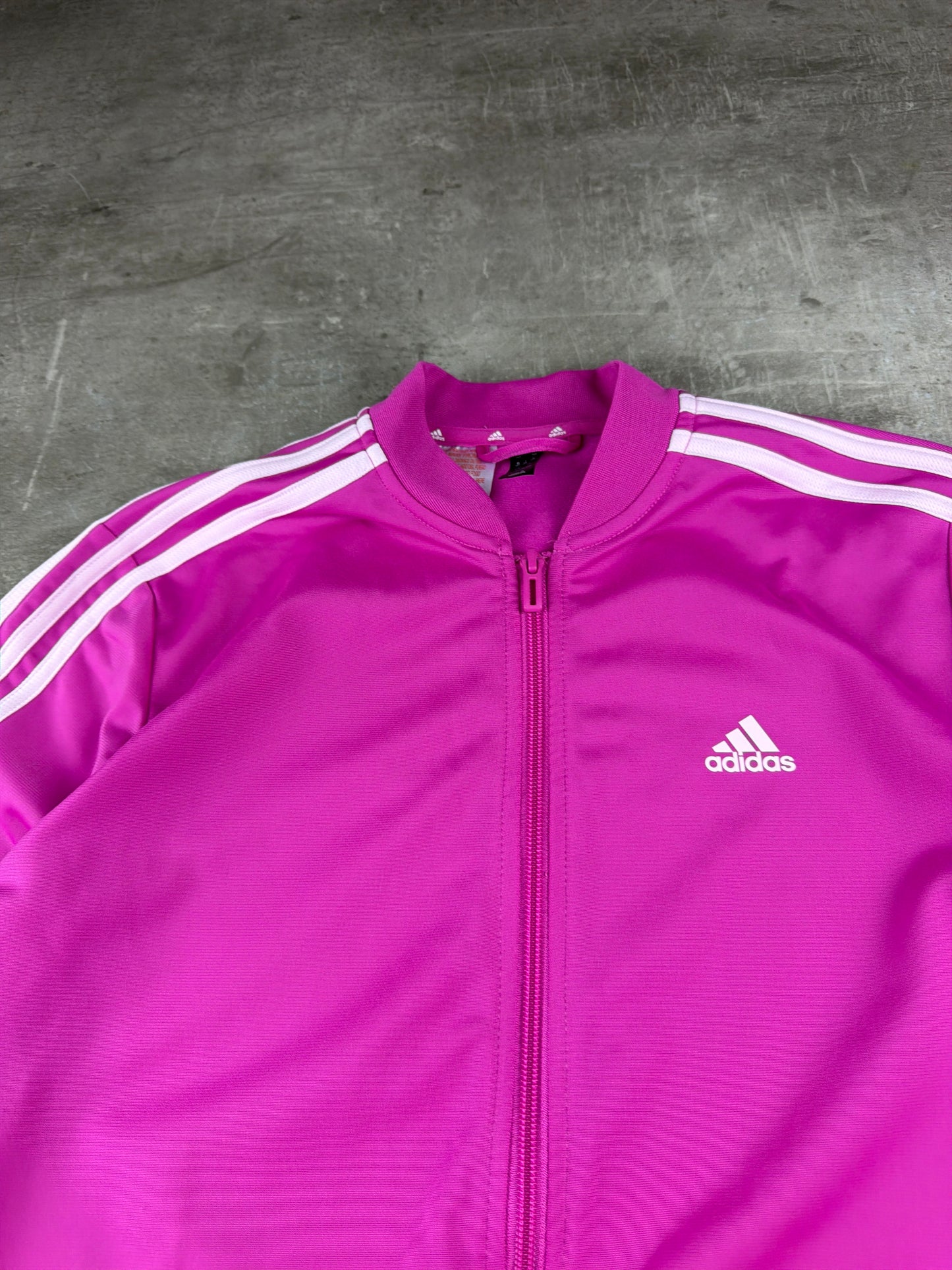 Adidas Sportswear 3-Stripes Trackjacket - Magenta / Baby Pink Y2K Aesthetic