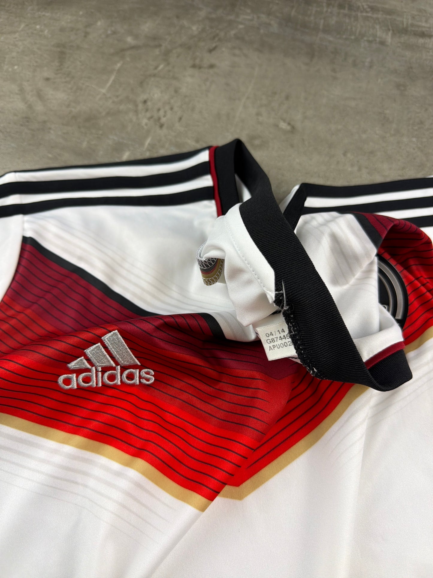 Adidas "DFB World Cup 2014" Football Jersey - White / Y2K Blokecore