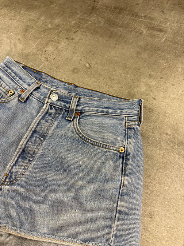 Levi's 501 "Episode" Customized Studded Denim Shorts – Light Wash