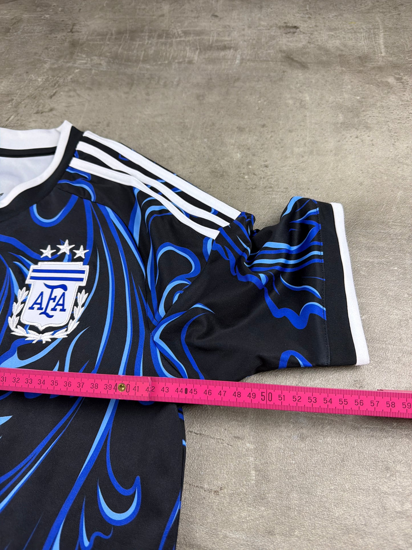 Adidas Originals Argentina AFA Graphic Jersey - Royal Blue / Black Tribal Cyber Pattern