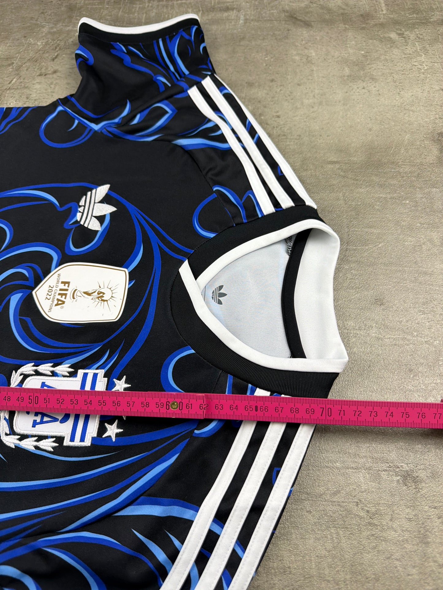 Adidas Originals Argentina AFA Graphic Jersey - Royal Blue / Black Tribal Cyber Pattern