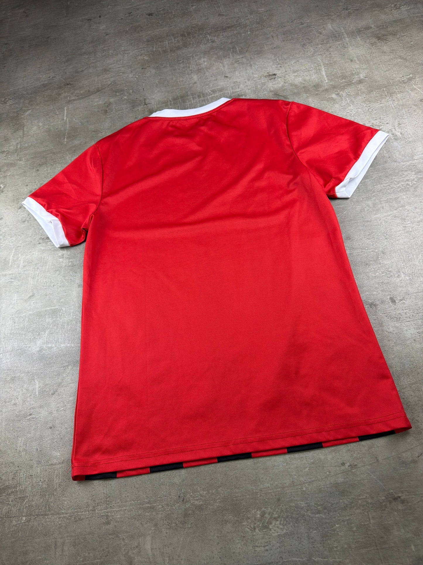 AC Milan Official "Rossoneri" Retro Soccer Jersey - Red/Black Blokecore Striped