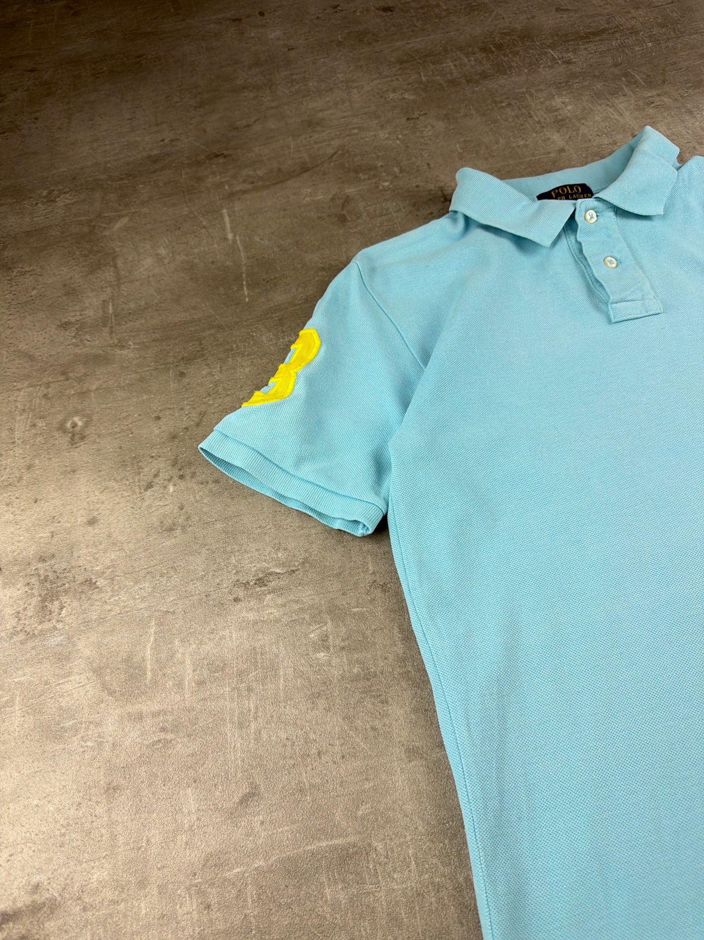 Polo Ralph Lauren Vintage Big Pony Polo - Pastel Blue & Yellow