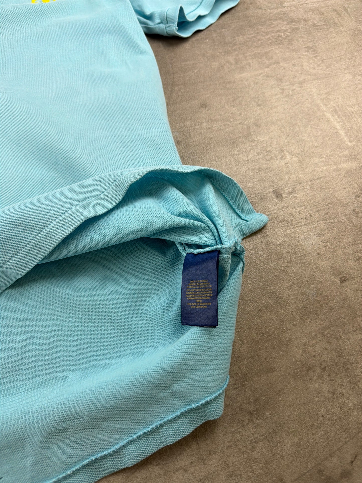 Polo Ralph Lauren Vintage Big Pony Polo - Pastel Blue & Yellow