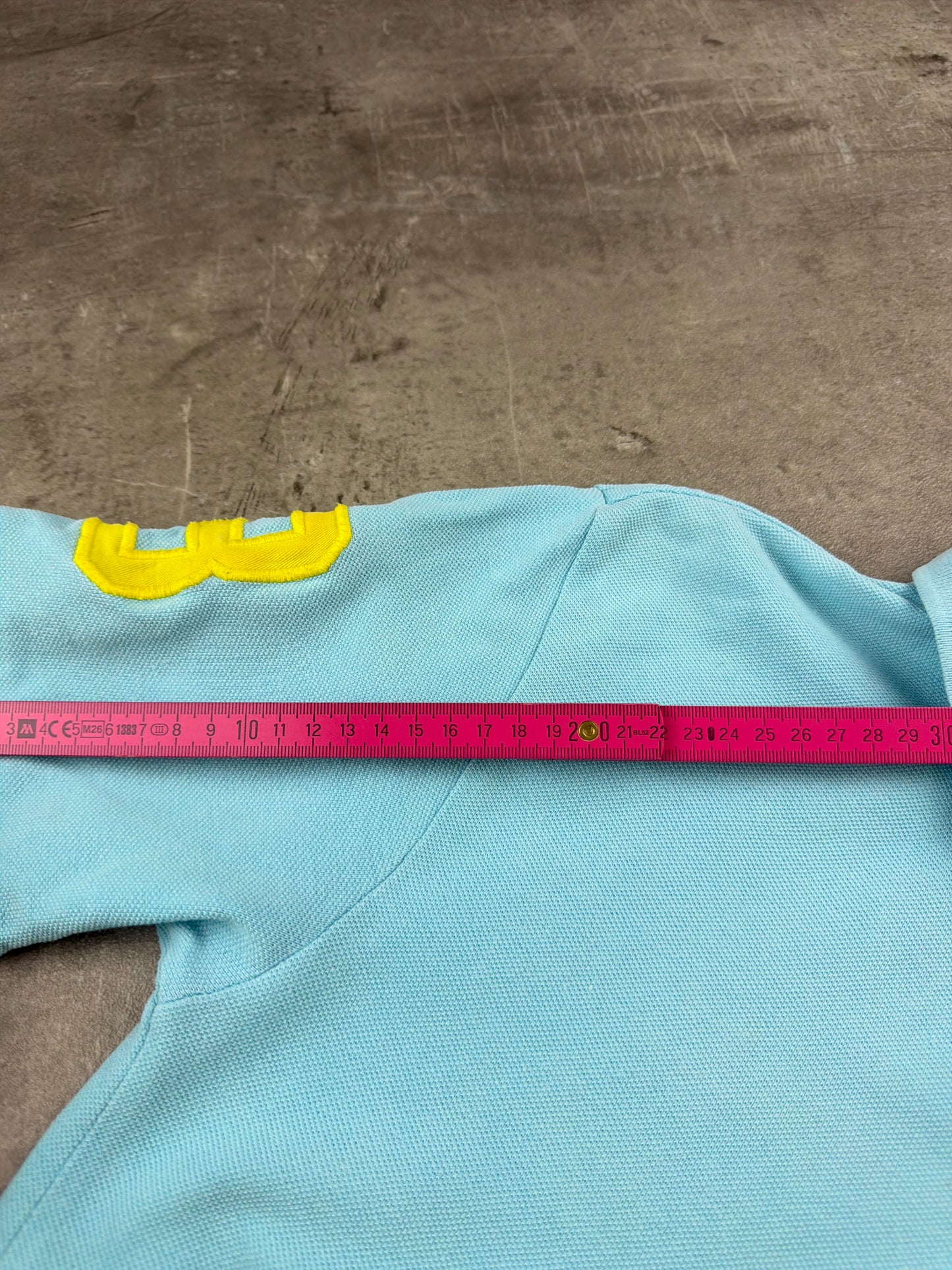Polo Ralph Lauren Vintage Big Pony Polo - Pastel Blue & Yellow