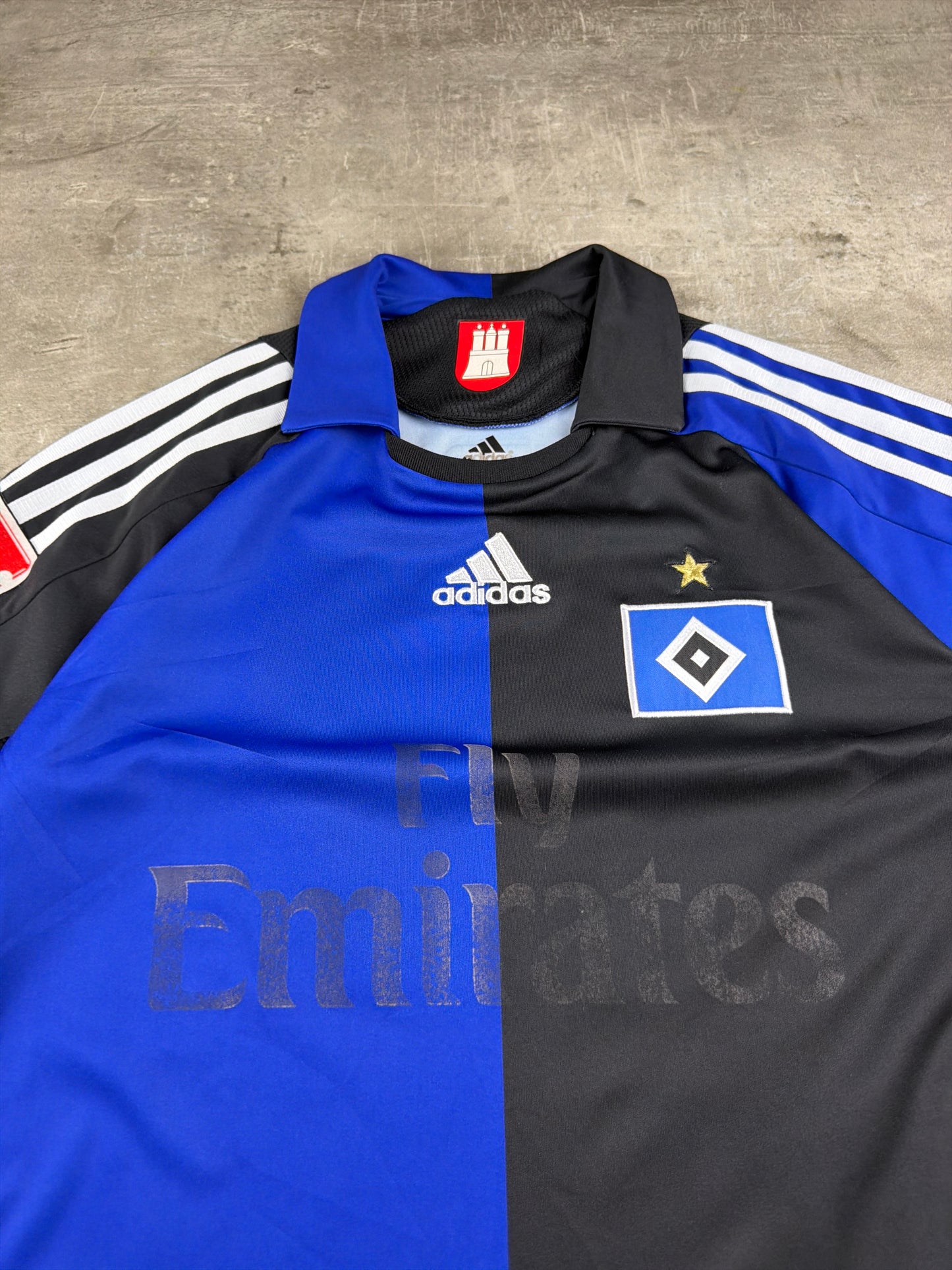 Adidas Hamburg SV 2008/09 Petric #10 "Third" Trikot - Royal Blue & Black Blokecore