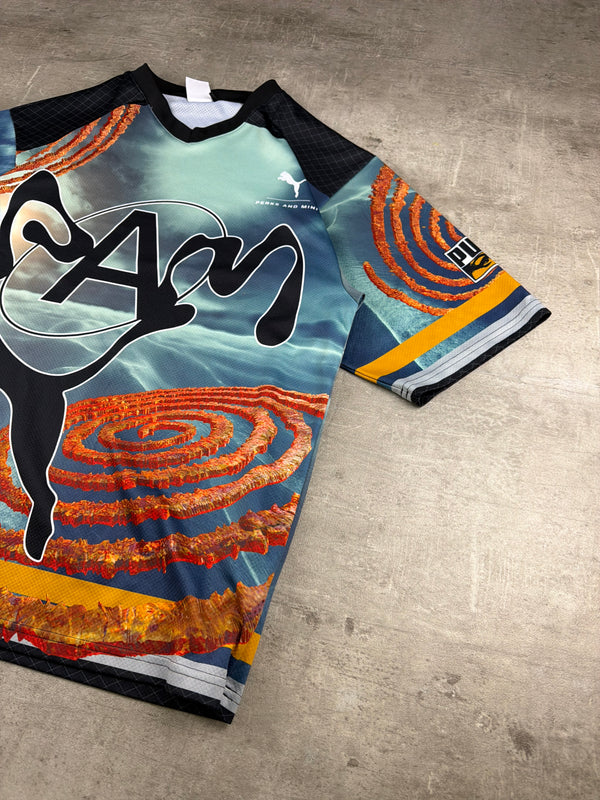 Puma x P.A.M. (Perks and Mini) Rave Mesh Football Jersey - Multicolor / Cyber Y2K