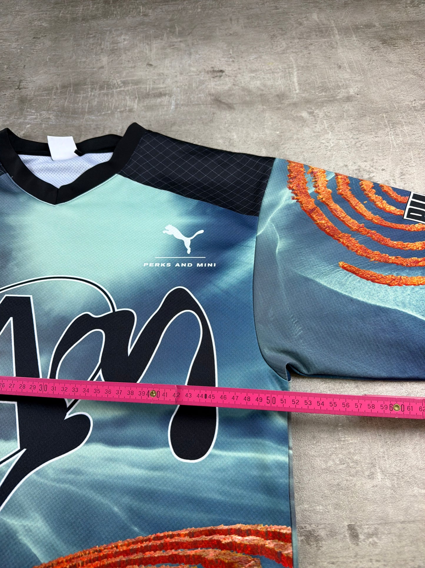 Puma x P.A.M. (Perks and Mini) Rave Mesh Football Jersey - Multicolor / Cyber Y2K