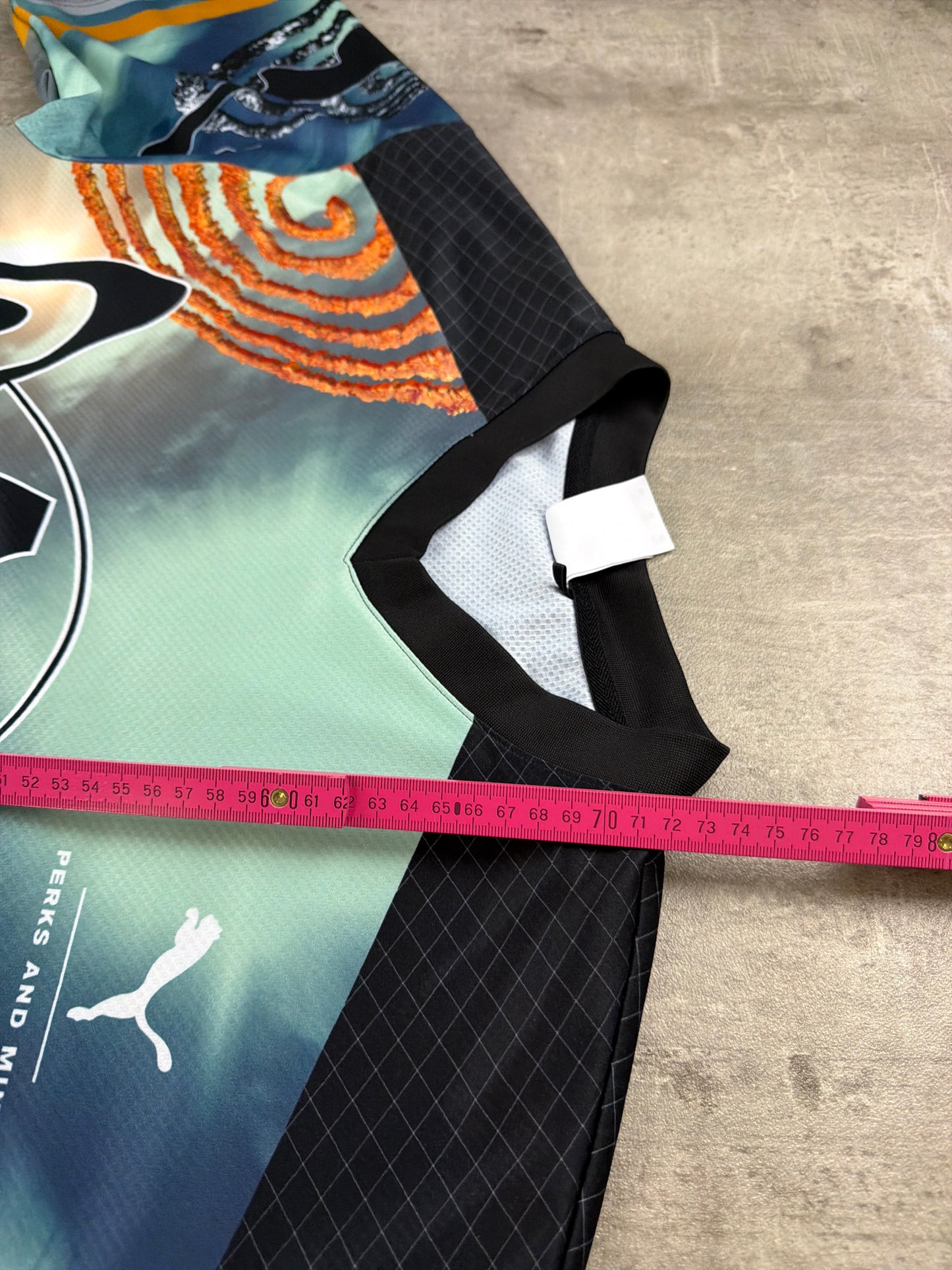 Puma x P.A.M. (Perks and Mini) Rave Mesh Football Jersey - Multicolor / Cyber Y2K