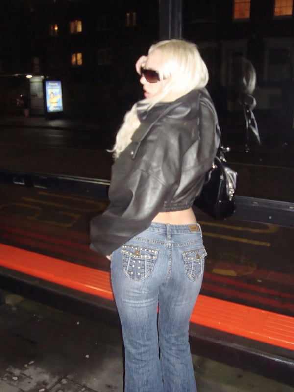 Mudd Archive "Aura" Flared Denim - Y2K McBling Low Waist