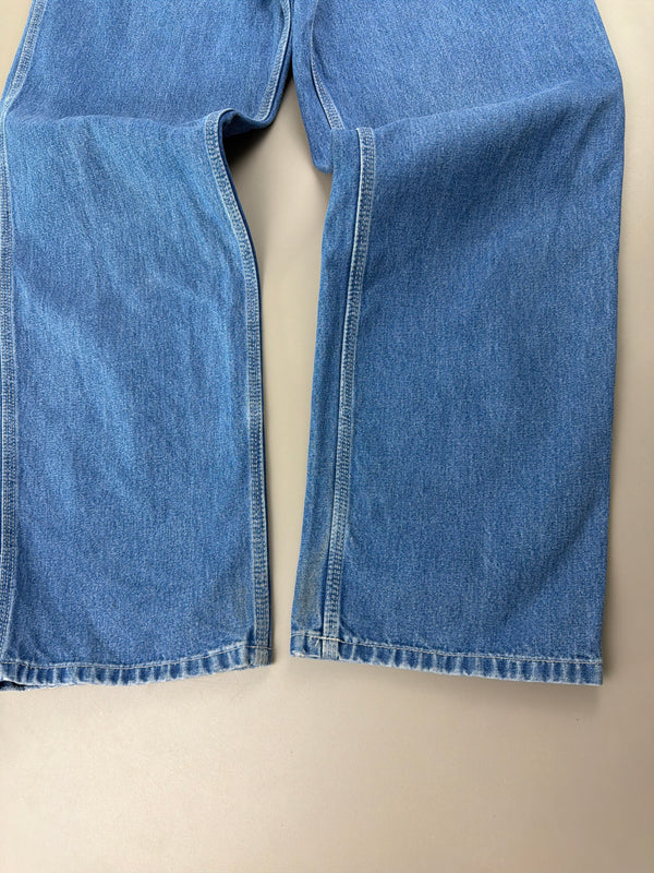 Carhartt WIP "Simple Pant" Baggy Workwear Denim - Mid Blue Wash