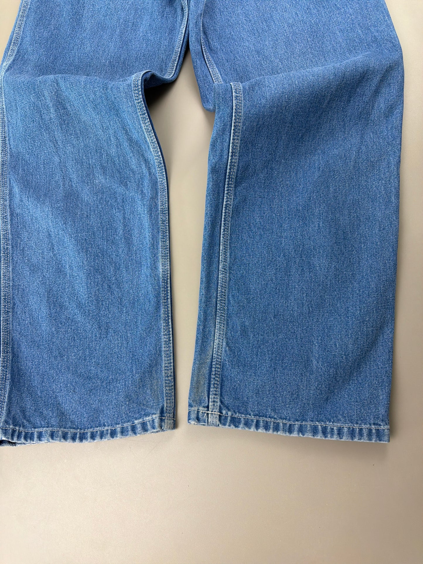 Carhartt WIP "Simple Pant" Baggy Workwear Denim - Mid Blue Wash