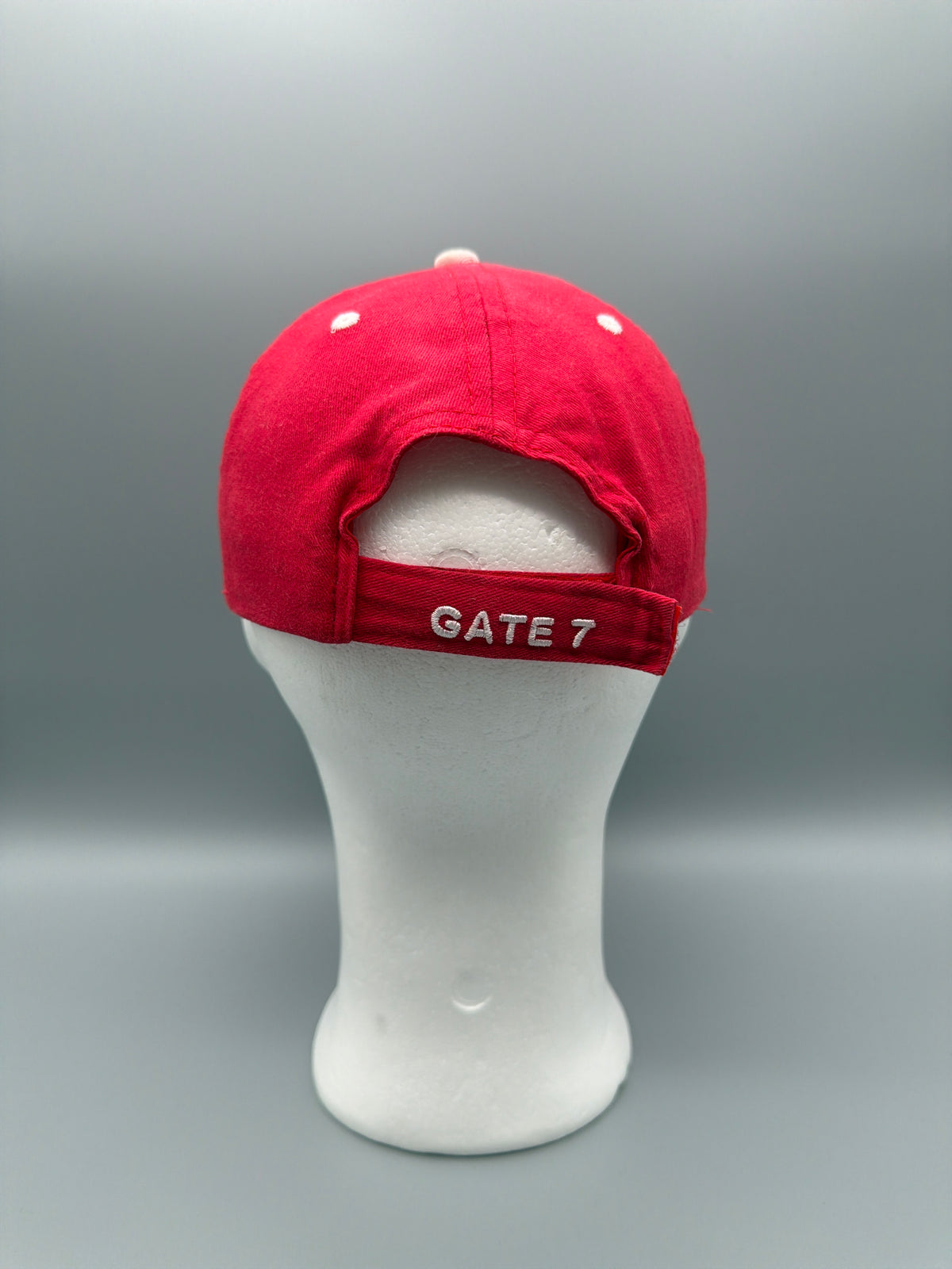Vintage Olympiakos Piraeus Gate 7 Embroidered Cap - Red/White