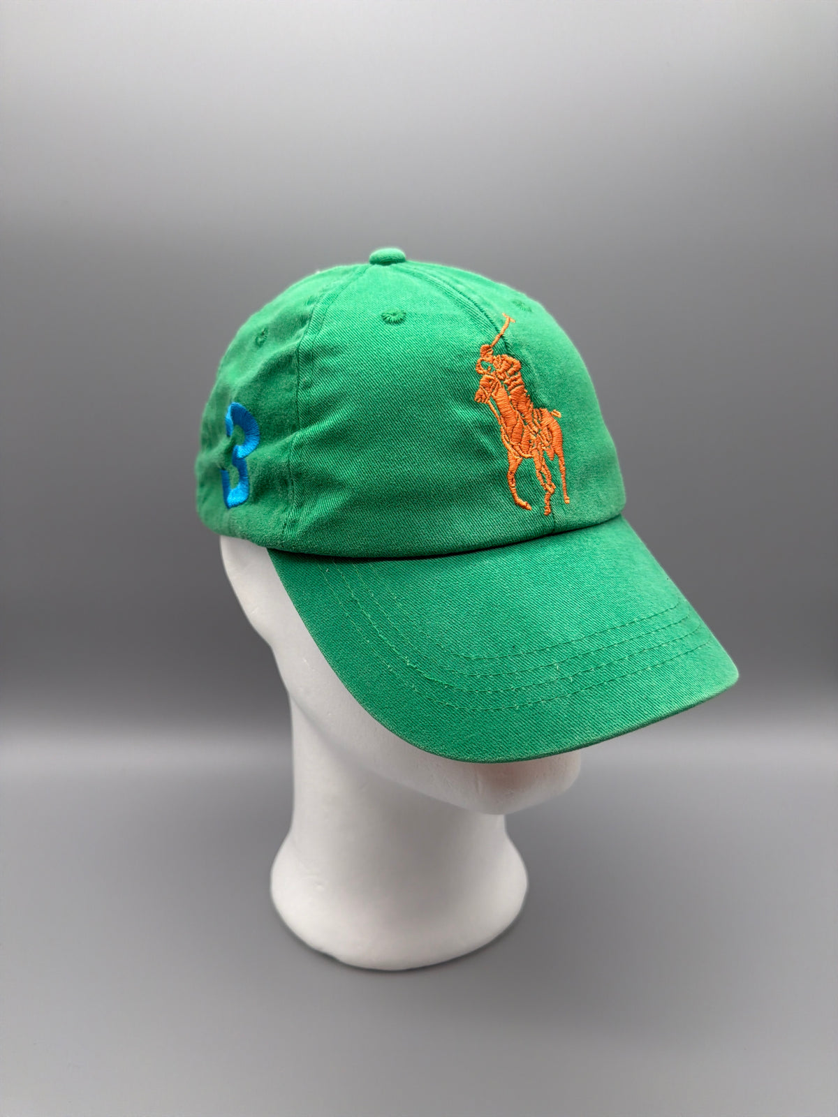 Ralph Lauren Big Pony "Fragrances" Cap - Green / Orange