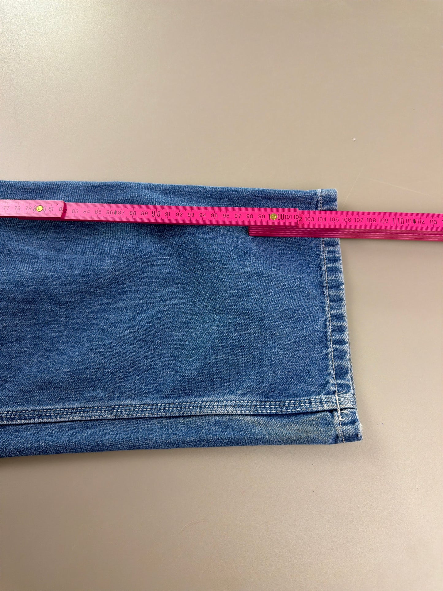 Carhartt WIP "Simple Pant" Baggy Workwear Denim - Mid Blue Wash