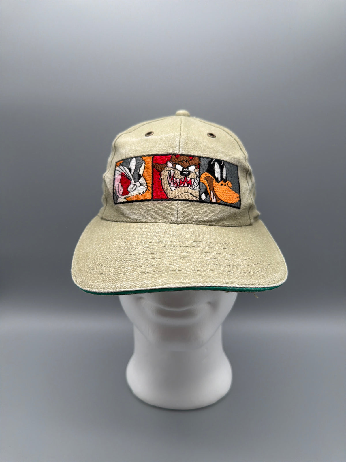 Vintage Warner Bros. Looney Tunes "Characters" Washed Cap - Beige / Multi