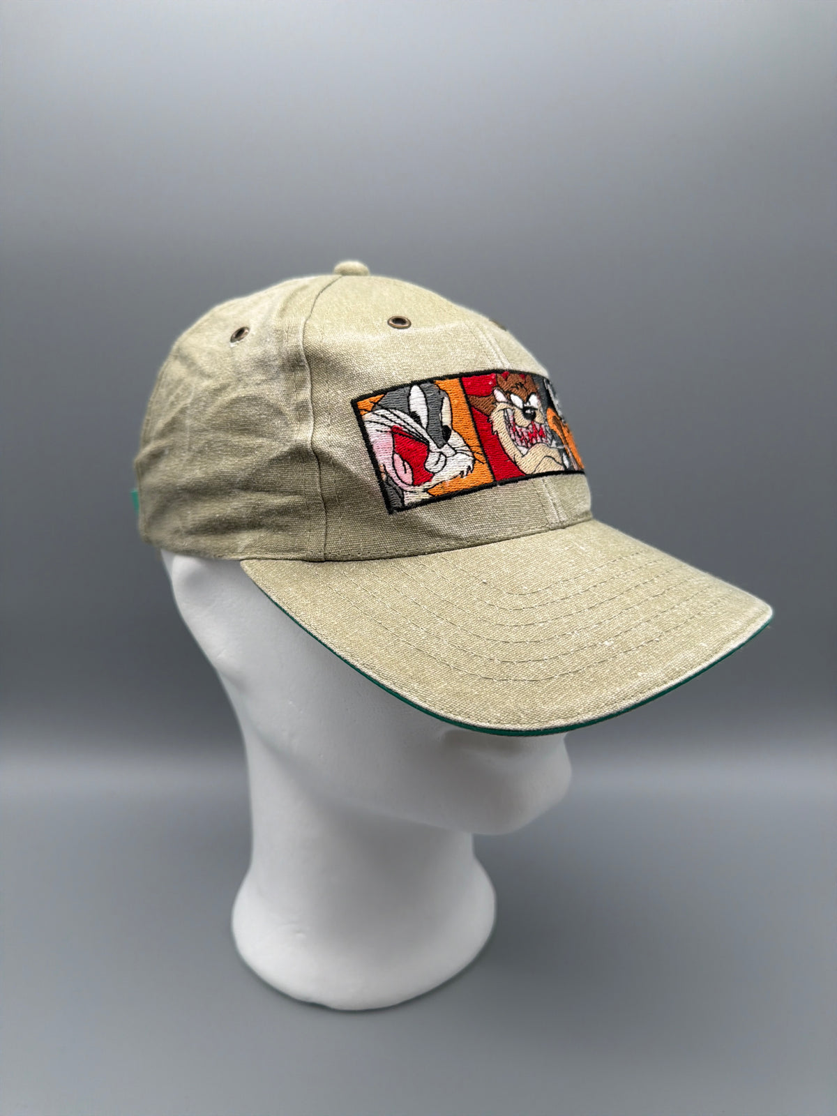 Vintage Warner Bros. Looney Tunes "Characters" Washed Cap - Beige / Multi