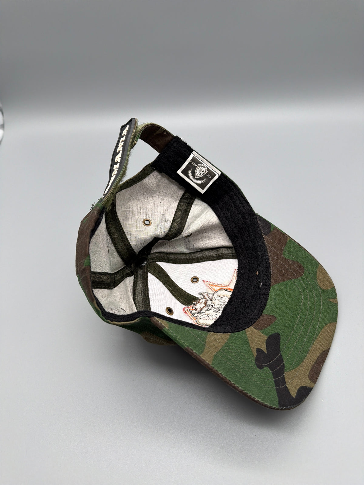 Vintage Warner Bros. "Tazmania" Camo Cap - Woodland Camouflage