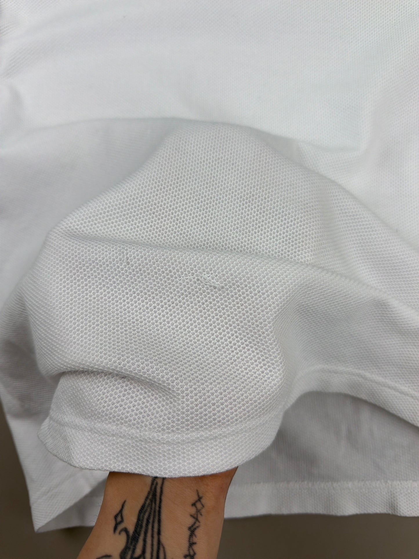 Lacoste Sporty Zip-Neck Piqué Polo - Blue & White Colorblock