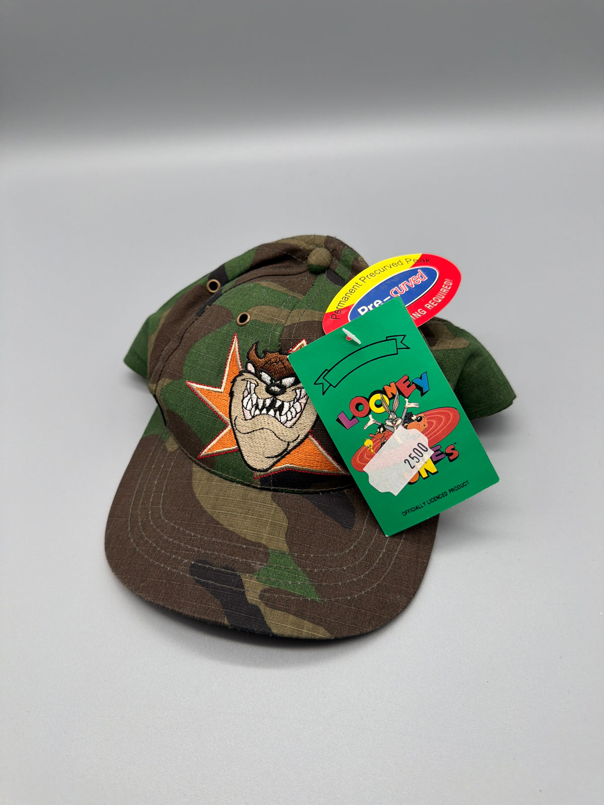 Vintage Warner Bros. "Tazmania" Camo Cap - Woodland Camouflage