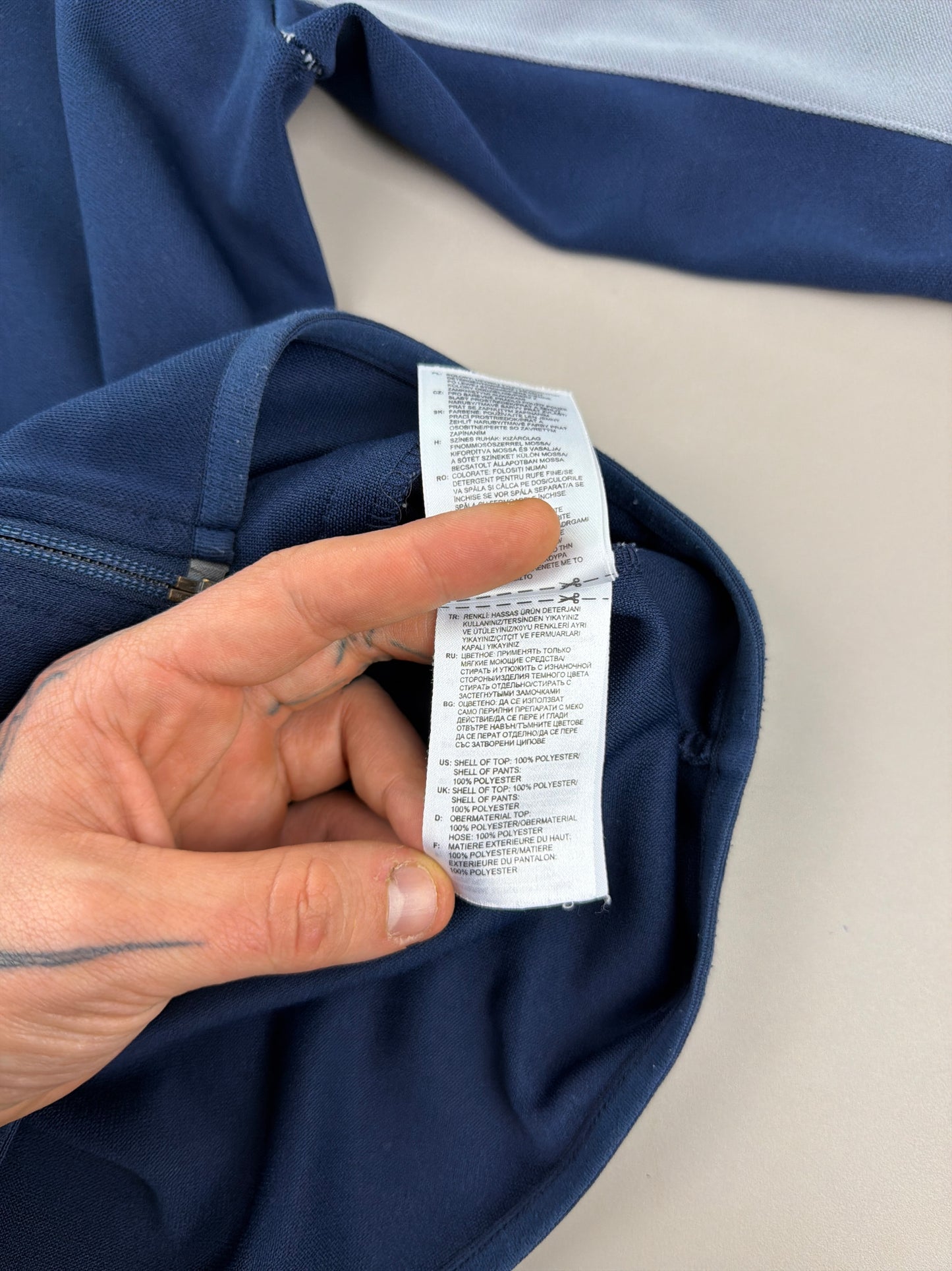Adidas Performance "Colorblock" Trackjacket - Navy / Grey Cyber