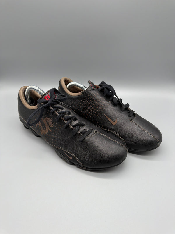 Nike Vintage Y2K "Dragon Tattoo" Leather Sneakers - Dark Brown / Bronze