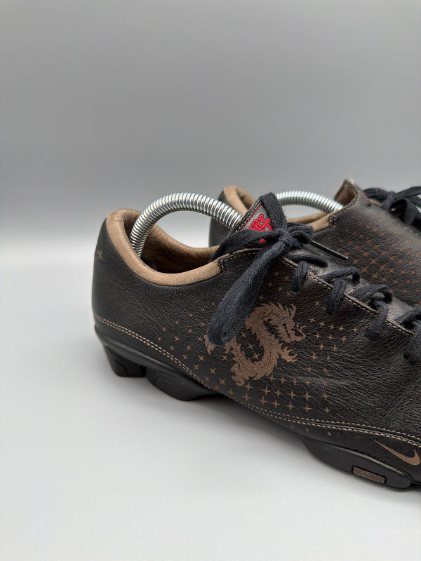 Nike Vintage Y2K "Dragon Tattoo" Leather Sneakers - Dark Brown / Bronze