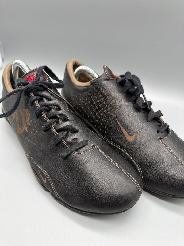 Nike Vintage Y2K "Dragon Tattoo" Leather Sneakers - Dark Brown / Bronze