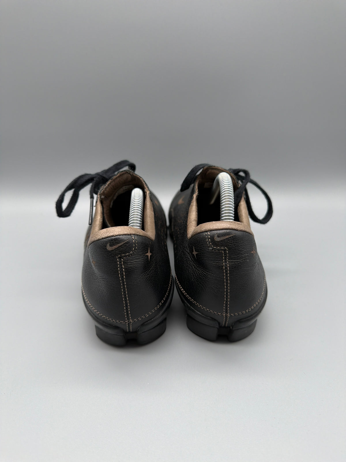 Nike Vintage Y2K "Dragon Tattoo" Leather Sneakers - Dark Brown / Bronze