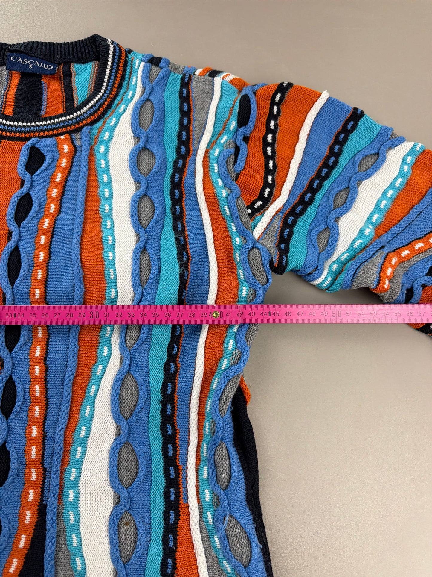 Cascallo 3D Textured Knit Sweater - Multicolor Coogi Vibe