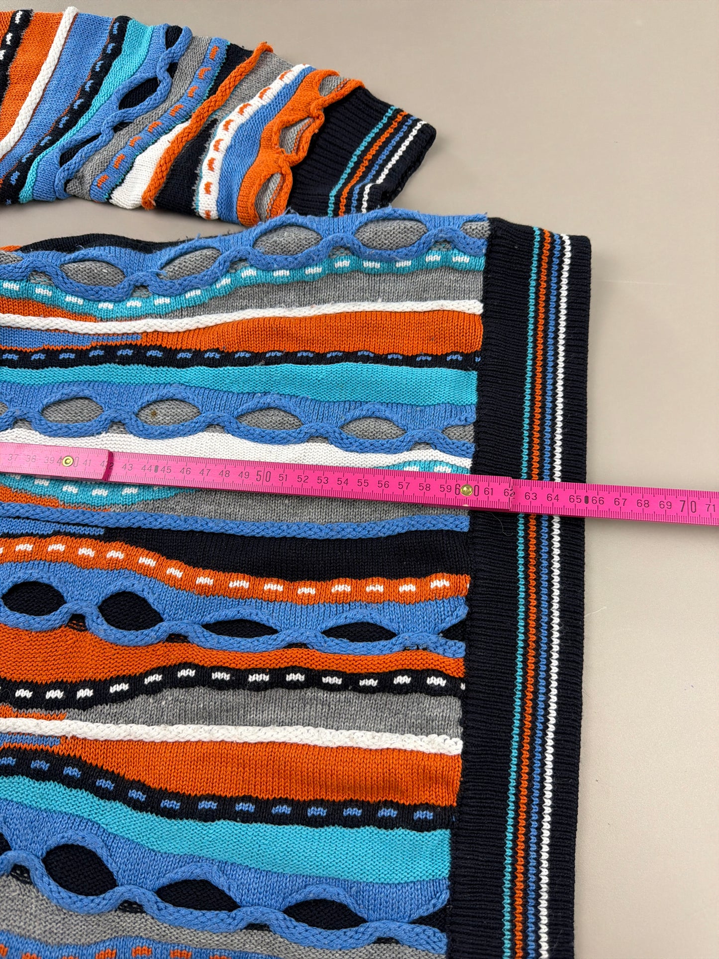 Cascallo 3D Textured Knit Sweater - Multicolor Coogi Vibe