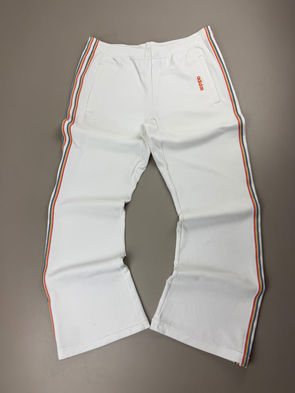 Adidas Multi-Color Piping Wide Leg Trackpants - Off-White