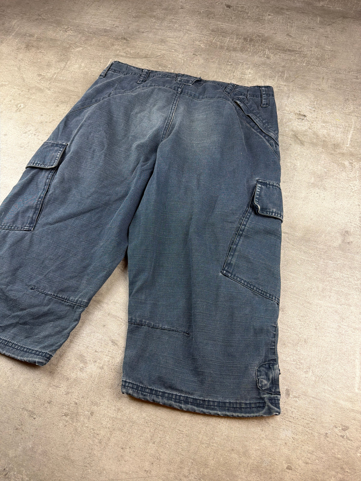 Nike Y2K Vintage Cargo Shorts - Washed Blue / Baggy Fit