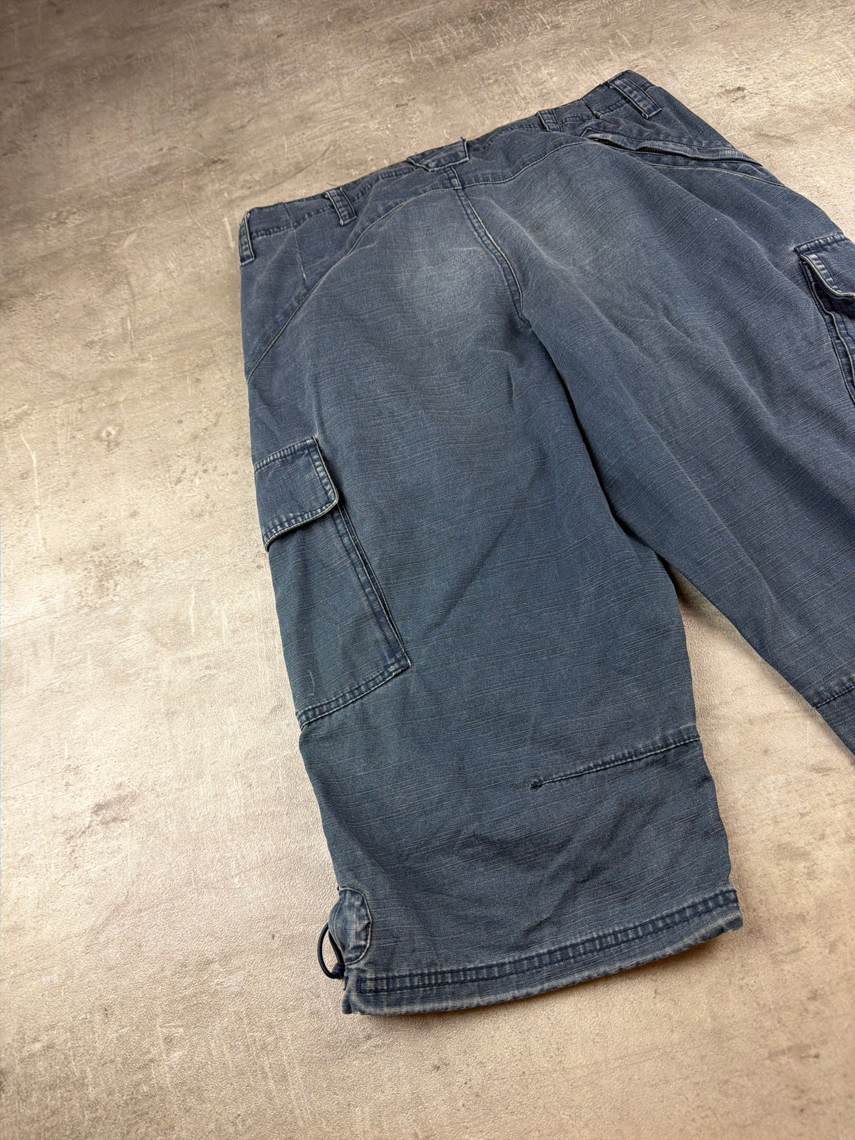 Nike Y2K Vintage Cargo Shorts - Washed Blue / Baggy Fit