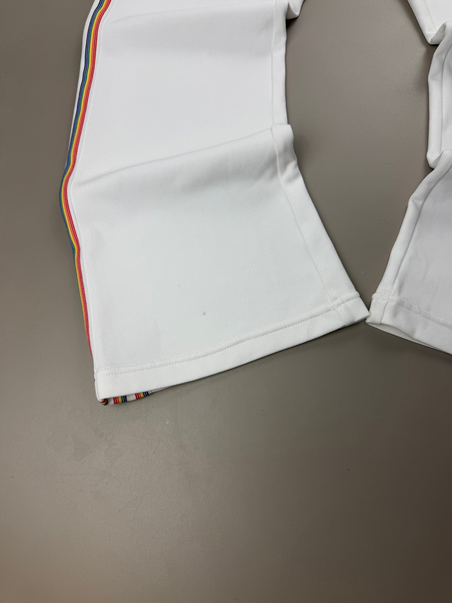 Adidas Multi-Color Piping Wide Leg Trackpants - Off-White
