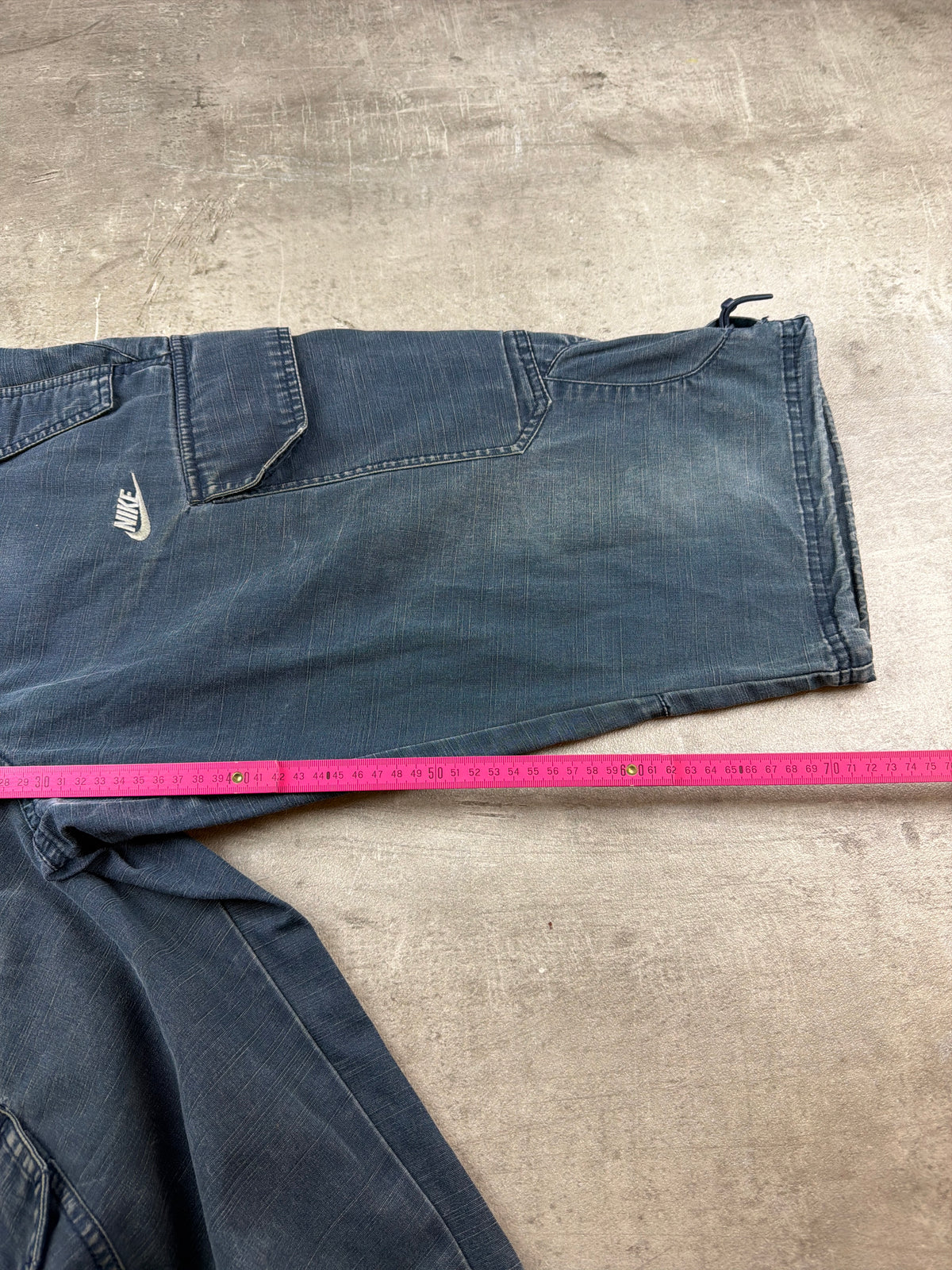 Nike Y2K Vintage Cargo Shorts - Washed Blue / Baggy Fit